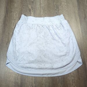 LULULEMON Hotty Hot High-Rise Skirt Long Gravel Dust Pastel Blue Multi Size 6